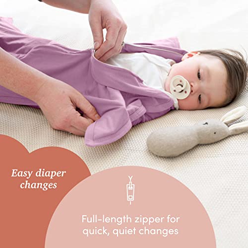 Sleepingbaby Zipadee-Zip Transition Swaddle - Cozy Baby Sleep Sack With Zipper, Polyester, Spandex - Roomy Baby Wearable Blanket For Easy Diaper Changes - Classic Lavender, Small (4-8 Month) #TOP3