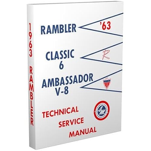 1963 AMC Rambler Classic & Ambassador Repair Shop Manual Reprint
