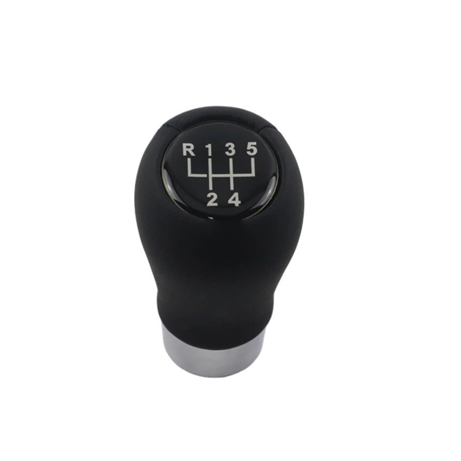 Glblpexelr Black 5-Speed Leather Gear Knob For Bmw 1 3 5 6 Series E30 E36 E39 E46 E60 E81 E82 E87 E90 E53 E84 Black 5/6 Speed Car Gear Shift Knob(Black 5-Speed)