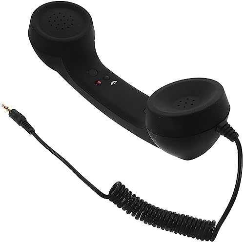VILLCASE Aparelho de telefone retrô de 3,5 mm para smartphones vintage monofone com tom ajustável e