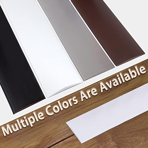 Bande de transition vinyle plat blanc 5 cm avec adhésif dos solide premium