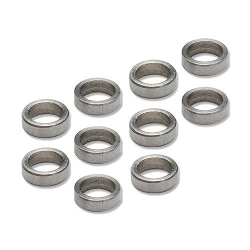 MICEL - 91885 - Ovalillo para Pernio de Puerta en Acero Inoxidable, Arandela para Bisagra, Acabado en acero, 10,5 x 10,5 x 3 mm