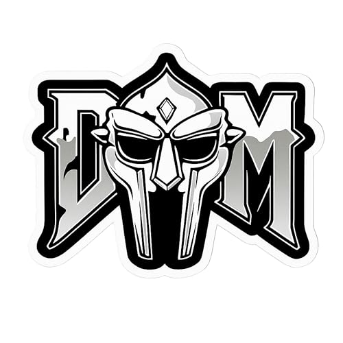 MF Doom Sticker - Aesthetic Vinyl Sticker – Waterproof Quote Decal Sticker for Laptop, Water Bottle, Car, Journal, Scrapbook, Phone – Durable 4