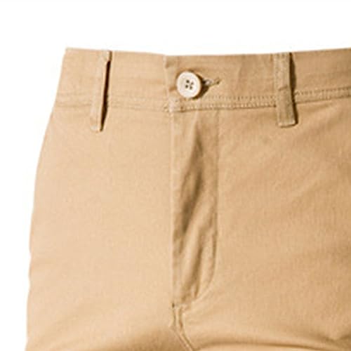 Men's Slim Fit Chinos Pants Comfort Stretch Cotton Trousers Casual Solid Flat Front Skinny Twill Dress Pants2