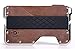 Dango D02 Dapper 2 EDC Wallet - Made in USA - Echtes Leder, vernickeltes CNC-gefrästes Aluminium, RFID-Blockierung, 2 oz - - Medium