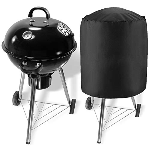 Rund Grill Abdeckhaube Robuste Oxford-Stoff Barbecue Grillabdeckung wasserdichte Kugelgrill Abdeckung Staubdichte Garten Grill
