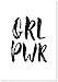Panorama Póster Girl Power 21x30cm - Impreso en Papel de 250gr - Cuadro Frases Positivas - Póster Pared - Cuadros Decoración Salón - Cuadros para Dormitorio - Póster Decorativos