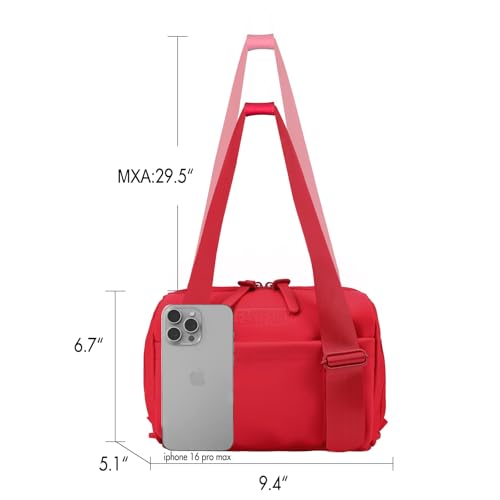 Image of FASTFAIRY Small Gym Shoulder Bag For Women: Black Purse Handbags - Millennials Gen Z Fitness Enthusiasts