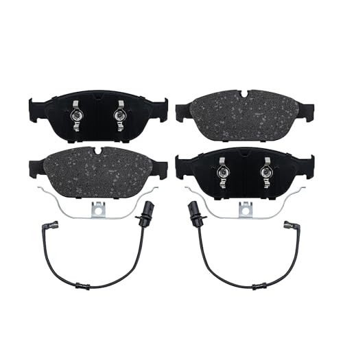Image of Detroit Axle - Front Brake Pads for Audi A5 A6 A7 A8 Quattro S7, Ceramic Brake Pads w /Hardware Replacement