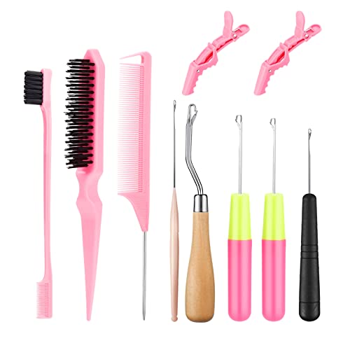SWEET VIEW Crochet Hooks for Hair Set with 5pcs...