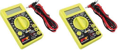 Image of Performance Tool W2974 Digital Multimeter Tester 2000 Counts with AC DC Voltmeter and Ohm Volt Amp Meter, Measures Voltage, DC Current Measurement, Automatic Zero Adjust, 9V Battery Included