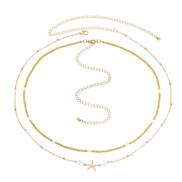 Zinc Alloy Pearl Belly Chain | Adjustable Waist Link Accessory for Women-image-8