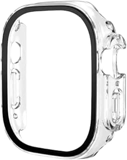 BESHYAKA Full Protective PC Case with Built-in Screen compatibale with Apple Watch Ultra/Ultra 2 – 49mm Shockproof Cover (Transparent)