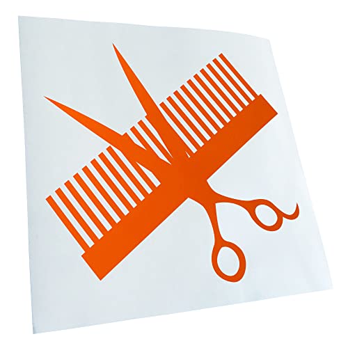 Kiwistar - Autocollant de voiture - Peigne & Ciseaux Autocollant pour voiture, ordinateur portable, vélo, camion, moto multicolore JDM Decal Racing Cover