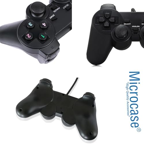 Microcase USB Kablolu Titreşimli PC Konsol Oyun Kolu Gamepad Joystick -AL4629 YK6000 - Görsel 4