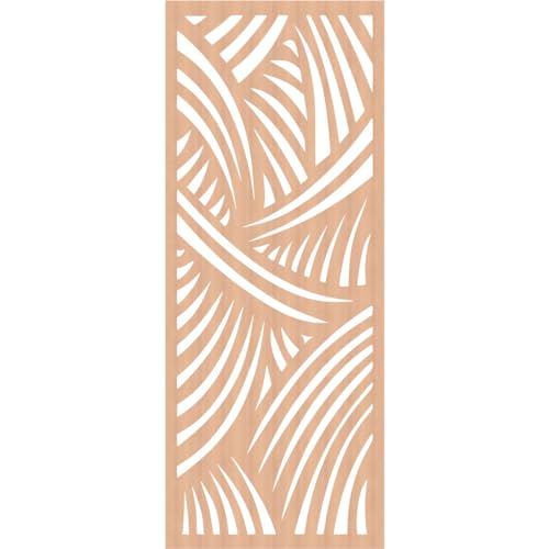 Image of 37 3 /8 inch W x 94 3 /8 inch H x 1 /4 inch T Chester Decorative Fretwork Wood Wall Panels, Alder