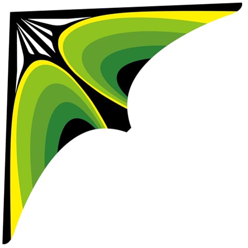 Simxkai Großer Delta-Drachen für Kinder und Erwachsene, Bester Stranddrachen für Anfänger, leicht zu fliegen(grün)