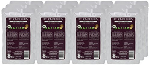 Herrmanns Rind Menu 2 mit Fenchel, Moehren, Leinoel 130g Bio Hundefutter, 12er Pack (12 x 0.13 kg)