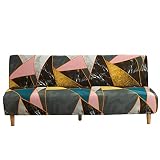 Beacon Pet Stretch Sofa Slipcover Armless Futon Cover Printed Fitted Furniture Protector Elastic Pol