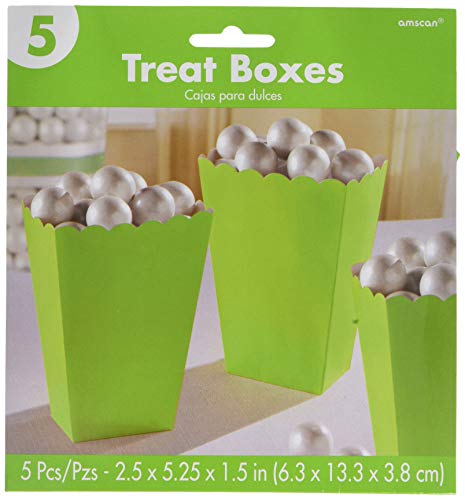 Adorable Kiwi Green Small Scalloped Popcorn Box - 5.25