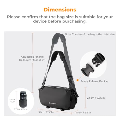 K&F CONCEPT 2-in-1 Sling Bag