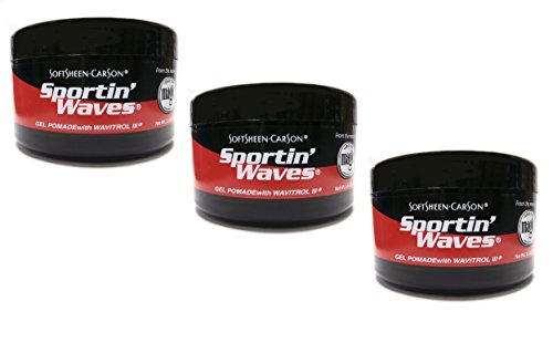Soft Sheen-Carson Sportin Waves Gel Pomade With Wavitrol III 3.5 oz. (3-Pack) by Soft Sheen Carson