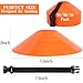 ZICRO Soccer Cones 15/25/30/50 Pack with Mesh Bag & Strap-Soccer Cones for Sports Training, Football, Basketball,Running Drills-Agility Cones for Indoor and Outdoor Games (50, Orange)