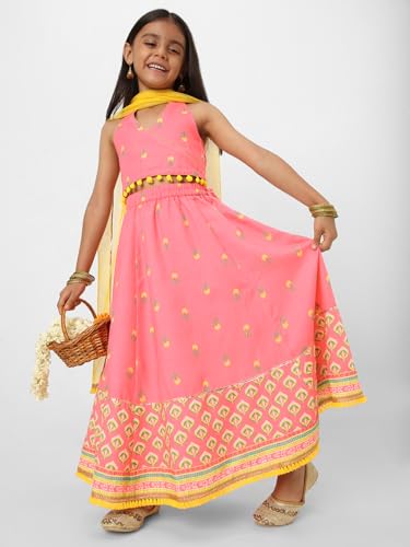 Image of Nautinati Girls Lehenga Choli Set