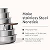 CAROTE 19pcs Stainless Steel Cookware Set with Detachable Handle, Pots and Pans Set, Induction Kitchen Cooking Sets, RV/Camping Cookware, Removable Handle, Oven Safe, Woodgrain #3