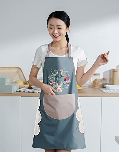 Image of FancyDressWale Waterproof Kitchen aprons for women and men with big Pocket and creative hand wipping