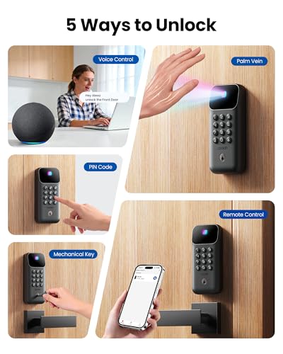 Smart Biometric Front Door Lock with Camera