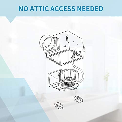 Modern White Ceiling Mount Energy Star Exhaust Fan
