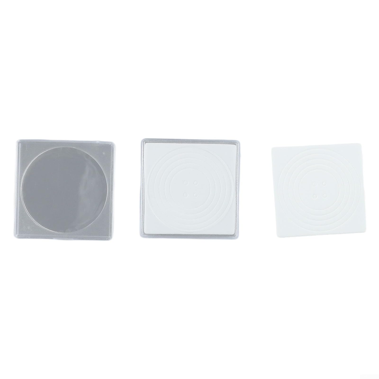 Zoegneer 20 capsule quadrate per monete con distanziatori, in schiuma di policarbonato trasparente, 4,8 x 4,8 x 0,7 cm (19/24/29/34/39 mm