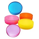 SUPVOX 5 Stück Fingerbefeuchter Schwämme aus Schwamm mit Kunststoffzylinder Rutschfest für Geldzählen im Büro und Bank Fingerfeuchte zur Dokumentenbearbeitung Zufällige Zufällige Farbe