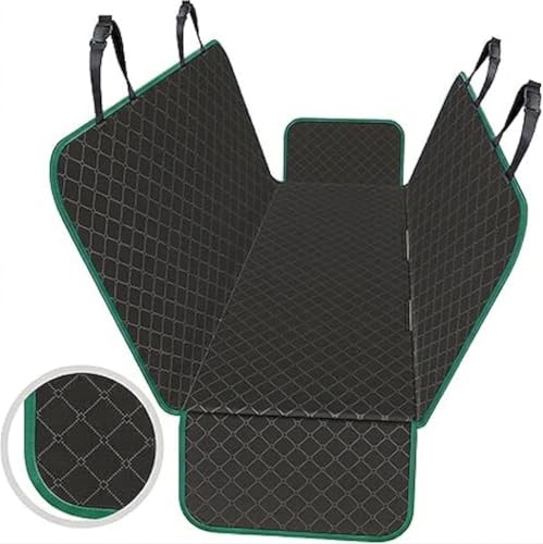 Image of Dog Seat Cover Car Seat Cover for Pets 100% Waterproof Pet Seat Cover Hammock 600D Heavy Duty Scratch Proof Nonslip Durable Soft Pet Back Seat or Cars Trucks and SUVs(Green, Hatchback Car Seat Cover)