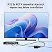 PS2 auf HDMI Adapter für PS1 und PS2 Konsole, 480P/720P HDMI Konverter mit 4:3/16:9 Umschaltung, Plug & Play PS1 HDMI Adapter mit Audio Video Signalübertragung für HDTV Monitor Projektor