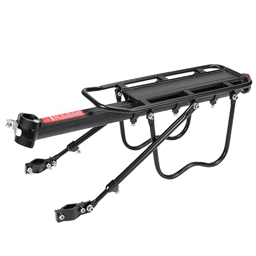 ifundom Practical Bike Carrier Rack Lightweight Mountain Bike Cargo Rack for Easy Installation for Outdoors Travel Includes Installation Tool and Manual