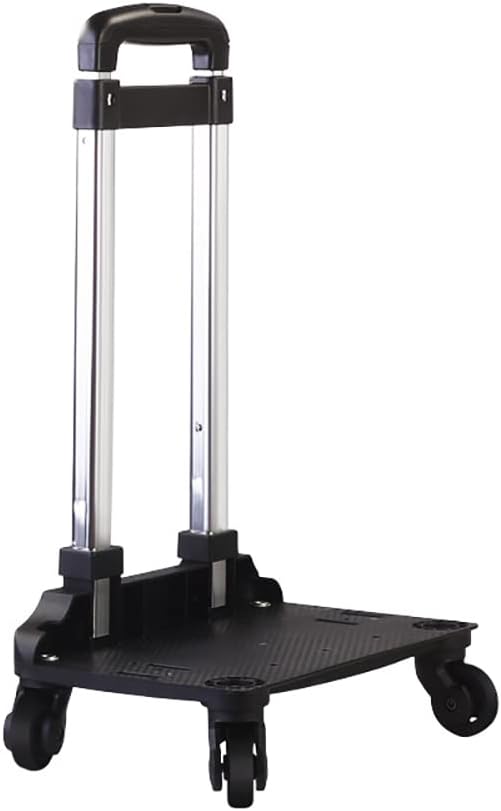 Backpack Trolley - 4 Wheels Folding Compact Lightweight Luggage Cart, Travel Trolley for Golf Bags/Lunch Backpack