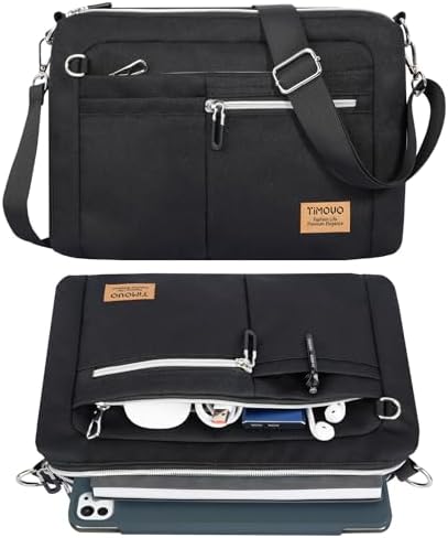 TiMOVO 9-11 Pulgadas Funda de Tableta para iPad 10.9"/10.2", Galaxy Tab A9+/A9 Plus 11", Diseño Antirrobo y Correa de Hombro