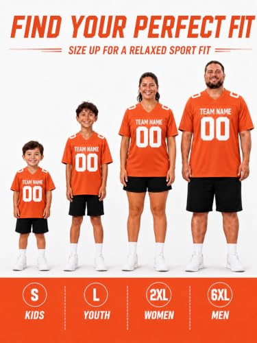 Image of Custom Replica Football Jersey with Name Number Logo
