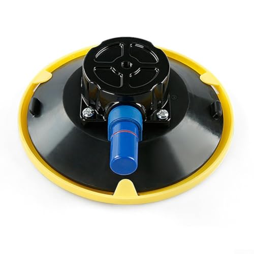 Base de montaje de ventosa de vacío de 6 pulgadas, bomba de mano resistente, herramienta de reparación de automóviles, hasta 70 libras de capacidad (M8)