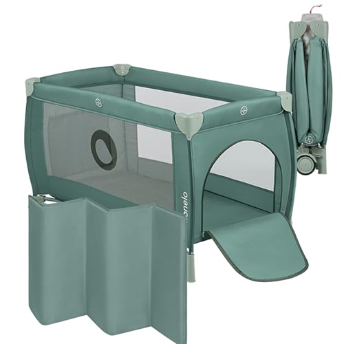 LIONELO Stefi Plus Reisbedje 2-in-1 – Opvouwbaar Campingbedje met 2 Verstelbare Hoogtes, Matras &...