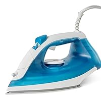 Amazon Basics Steam Iron with Nonstick Soleplate, 1800W, 20g Continuous Steam, 200ml Tank, Blue