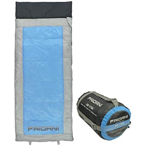 Fridani Kinderschlafsack QB 170 x 70cm Deckenschlafsack +6 °C Blau warm wasserabweisend waschbar Cover