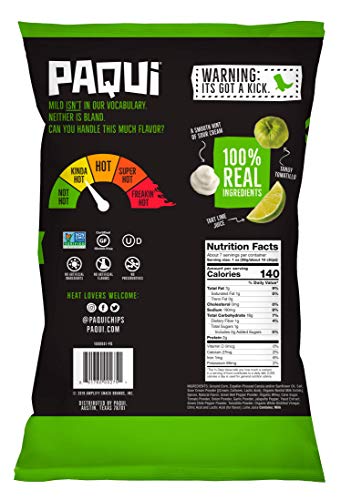 Paqui Flavored Tortilla, 5ct, 7 oz Grocery Size