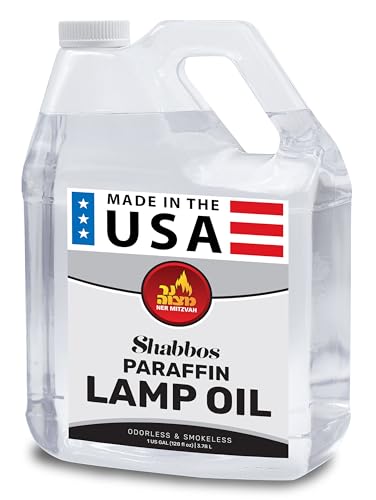 Comparison: Best Oil For Oil Lamps 4 1 Gallon Paraffin Lamp Oil - Clear Smokeless, Odorless, Clean Burning Fuel for Indoor and Outdoor Use - Shabbos Lamp Oil, by Ner Mitzvah