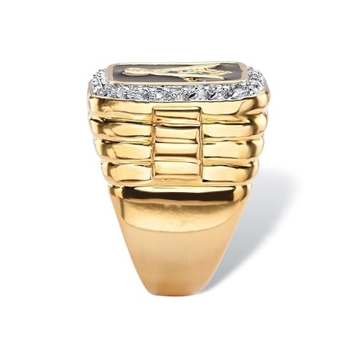 10K 14K 18K Real Gold Masonic Ring for Men Freemason Signet Ring Men's Freemason Gifts Masonic Biker Masonic Master Mason Ring Sizes 4-162