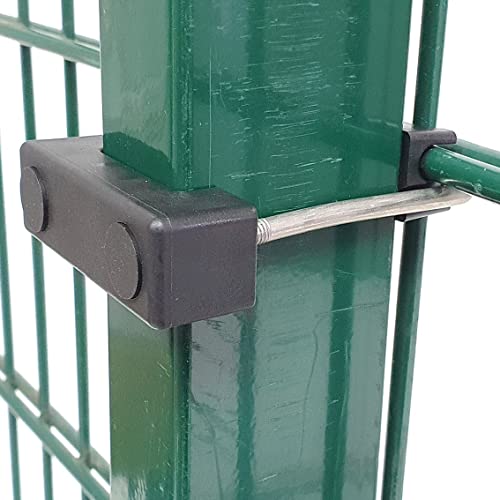 RHEHAG 10er U-Bügel Montage Set GF 60x40 Pfosten Doppelstabmatte 10 Stück