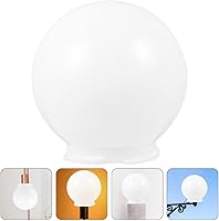 Vista 6 de DOITOOL Lámpara de ventilador de techo de repuesto de acrílico transparente para lámparas de 4.7 in de acrílico de repuesto para lámpara de globo