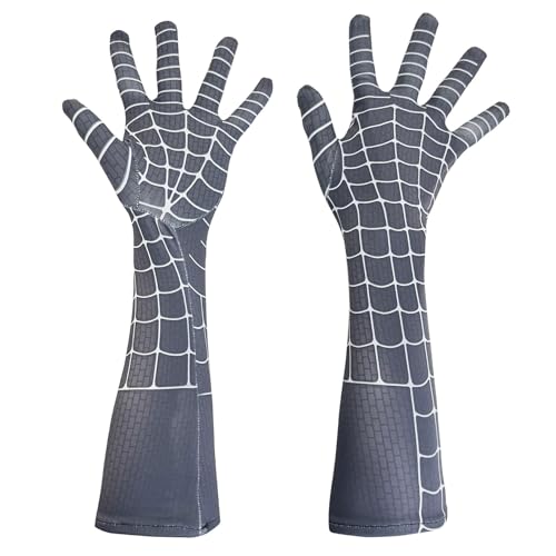 NOSTURD Halloween Gloves for Children and Adults Superhero Gloves Costume LMLarge